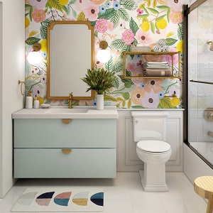 Цветная и яркая ванная комната: как преобразить санузел в Стрелке - strelka.mebel54.com | фото