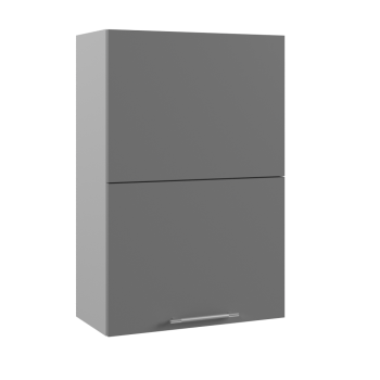 Арка ВПГПМ 600 шкаф верхний с подъемным механизмом высокий (Штукатурка серая/корпус Серый) в Стрелке - strelka.mebel54.com | фото