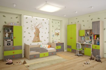 Детская комната Пуговка в Стрелке - strelka.mebel54.com | фото