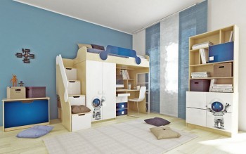 Детская комната Санни (Белый/корпус Клен) в Стрелке - strelka.mebel54.com | фото