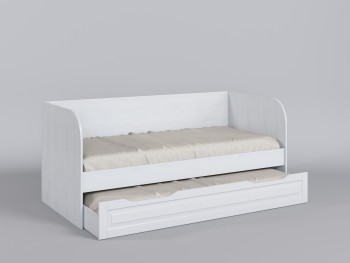 Диван-кровать Классика (Белый/корпус Выбеленное дерево) в Стрелке - strelka.mebel54.com | фото