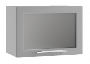 Гарда ПГС 500 шкаф верхний горизонтальный со стеклом Джинс в Стрелке - strelka.mebel54.com | фото