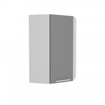 Гарда ВПУ 550 шкаф верхний угловой высокий (Серый Эмалит/корпус Серый) в Стрелке - strelka.mebel54.com | фото