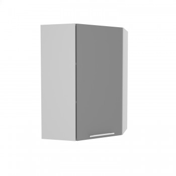 Гарда ВПУ 600 шкаф верхний угловой высокий (Серый Эмалит/корпус Серый) в Стрелке - strelka.mebel54.com | фото