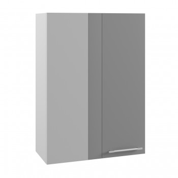 Гарда ВПУ 650 шкаф верхний угловой высокий (Белый/корпус Серый) в Стрелке - strelka.mebel54.com | фото