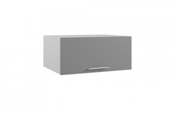 Капри ГПГ 800 шкаф верхний горизонтальный глубокий (Липа белый/корпус Серый) в Стрелке - strelka.mebel54.com | фото