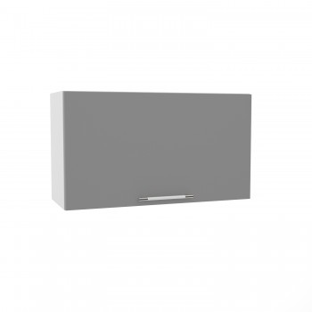 Капри ВПГ 800 шкаф верхний горизонтальный высокий (Липа белый/корпус Серый) в Стрелке - strelka.mebel54.com | фото