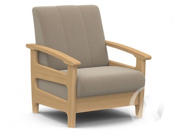 Кресло для отдыха Омега (бук лак/CATANIA LATTE) в Стрелке - strelka.mebel54.com | фото