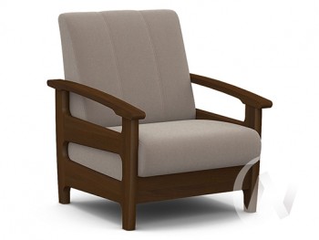 Кресло для отдыха Омега (орех лак/CATANIA COCOA) в Стрелке - strelka.mebel54.com | фото