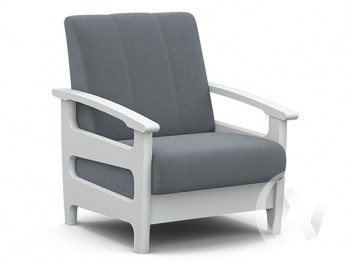 Кресло для отдыха Омега (снег лак/CATANIA SILVER) в Стрелке - strelka.mebel54.com | фото