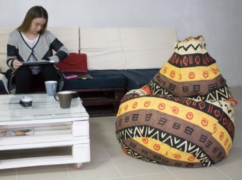 Кресло-груша Большое-Африка в Стрелке - strelka.mebel54.com | фото