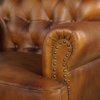 Кресло кожаное Чарльз в Стрелке - strelka.mebel54.com | фото