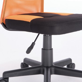 Кресло компактное BRABIX Smart MG-313 (черный, оранжевый) в Стрелке - strelka.mebel54.com | фото