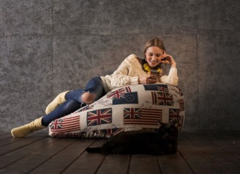 Кресло-мешок Британский Флаг в Стрелке - strelka.mebel54.com | фото