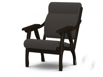Кресло Вега-10 (венге лак/ULTRA GRAFIT) в Стрелке - strelka.mebel54.com | фото