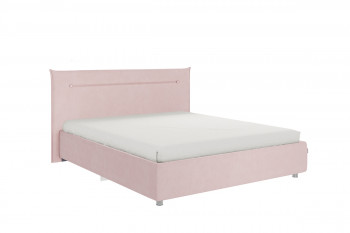 Кровать 1,6 Альба с основанием (Нежно-розовый велюр) в Стрелке - strelka.mebel54.com | фото