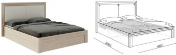 Кровать 1,6 Глэдис (М32) с подъемным механизмом Распродажа в Стрелке - strelka.mebel54.com | фото