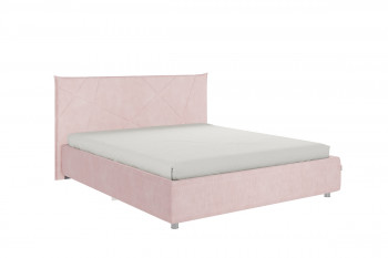 Кровать 1,6 Квест с основанием (Нежно-розовый велюр) в Стрелке - strelka.mebel54.com | фото