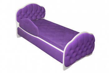 Кровать 160 Гармония 32 Фиолетовый (мягкий бортик) в Стрелке - strelka.mebel54.com | фото