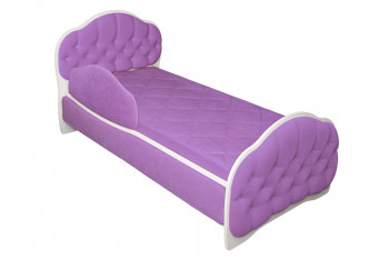 Кровать 170 Гармония 67 Светло-фиолетовый (мягкий бортик) в Стрелке - strelka.mebel54.com | фото