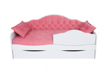 Кровать 170 серии Иллюзия Лайт 1 ящик 89 Розовый (подушки) в Стрелке - strelka.mebel54.com | фото