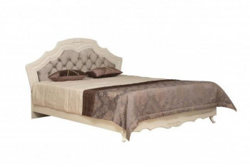 Кровать двойная "Кантри" (вудлайн кремовый/патина/ортопед/1820) в Стрелке - strelka.mebel54.com | фото