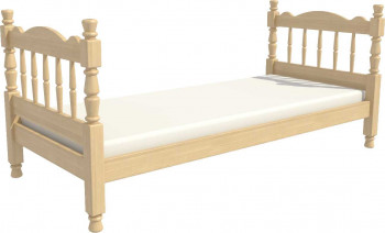 Кровать одинарная Аленка из массива сосны 800*1890 Сосна в Стрелке - strelka.mebel54.com | фото