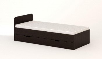 Кровать с ящиками 900 (Венге) в Стрелке - strelka.mebel54.com | фото