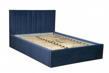 Кровать "Юнона" ш. 1600 (Н=1020мм) (ягуар нэви) в Стрелке - strelka.mebel54.com | фото