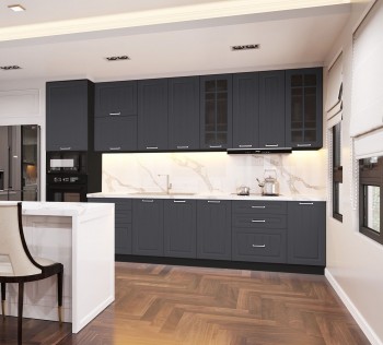 Кухонный гарнитур 1,8м Луксор высокие модули (Клен серый/корпус венге) в Стрелке - strelka.mebel54.com | фото