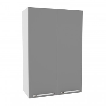 Лофт ВП 600 шкаф верхний высокий (Штукатурка белая/корпус Серый) в Стрелке - strelka.mebel54.com | фото