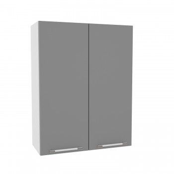 Лофт ВП 700 шкаф верхний высокий (Штукатурка белая/корпус Серый) в Стрелке - strelka.mebel54.com | фото