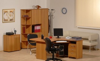 Мебель для персонала Рубин 42 Светлый миланский орех в Стрелке - strelka.mebel54.com | фото