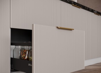 Модульная кухня 1,6 м Мелисса (Графит скин/Серый) в Стрелке - strelka.mebel54.com | фото
