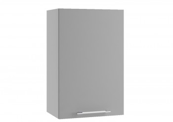 Монца П 450 шкаф верхний (Белый софт/корпус Серый) в Стрелке - strelka.mebel54.com | фото