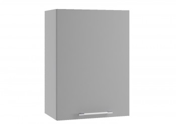 Монца П 500 шкаф верхний (Белый софт/корпус Серый) в Стрелке - strelka.mebel54.com | фото