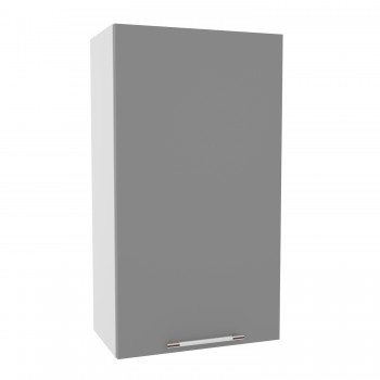 Монца ВП 601 шкаф верхний высокий (Белый софт/корпус Серый) в Стрелке - strelka.mebel54.com | фото