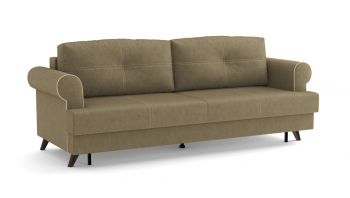 Оливер / диван - кровать 3-х местн. (еврокнижка) (велюр велутто коричневый 23 в Стрелке - strelka.mebel54.com | фото