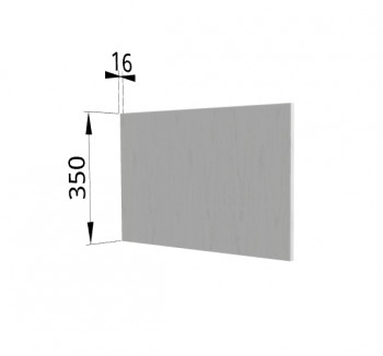 Панель торцевая (для шкафа горизонтального глубокого) ГПГ Ройс (Графит софт) в Стрелке - strelka.mebel54.com | фото