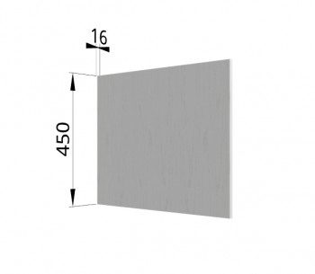 Панель торцевая (для шкафа горизонтального глубокого высокого) ГВПГ Капри (Липа белый) в Стрелке - strelka.mebel54.com | фото