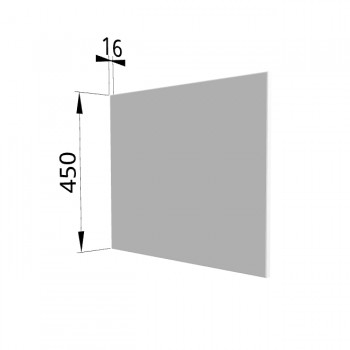 Панель торцевая (для шкафа горизонтального глубокого высокого) ГВПГ Ройс (Белый софт) в Стрелке - strelka.mebel54.com | фото
