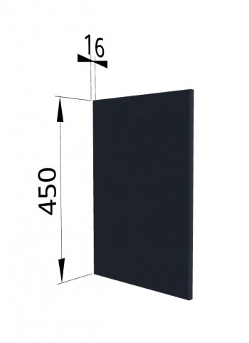 Панель торцевая (для шкафа горизонтального высокого) ВПГ Квадро (Черника) в Стрелке - strelka.mebel54.com | фото