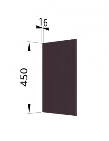 Панель торцевая (для шкафа горизонтального высокого) ВПГ Тито, Гарда (Пурпур) в Стрелке - strelka.mebel54.com | фото
