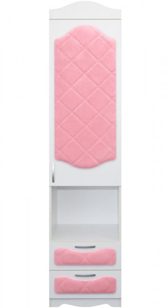 Пенал с ящиками серии Иллюзия 36 Светло-розовый в Стрелке - strelka.mebel54.com | фото