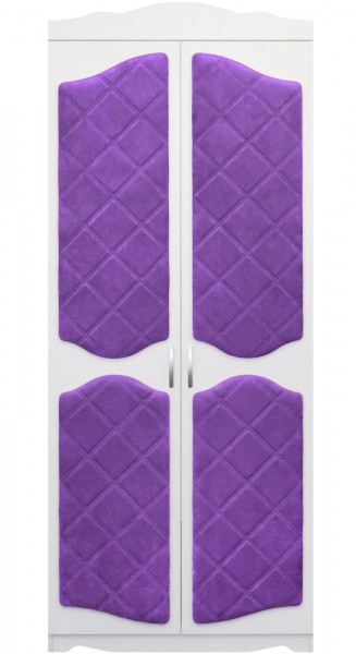 Шкаф 2-х створчатый серии Иллюзия 32 фиолетовый в Стрелке - strelka.mebel54.com | фото