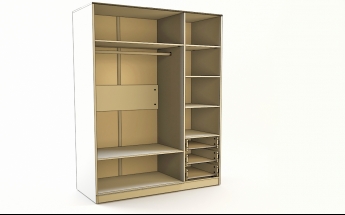 Шкаф 3-х створчатый с ящиками Бэлла (Выбеленное дерево/Белый) в Стрелке - strelka.mebel54.com | фото