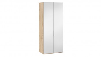 Шкаф для одежды с 2 зеркальными дверями «Эмбер» Яблоня Беллуно в Стрелке - strelka.mebel54.com | фото