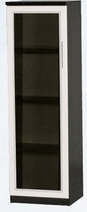 Шкаф нижний со стеклодверью ДЛЯ ГОСТИНОЙ ШНС-450 Венге/Дуб выбеленный в Стрелке - strelka.mebel54.com | фото
