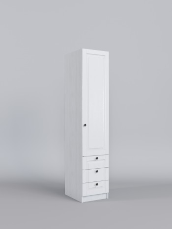 Шкаф угловой (секция с ящиками) Классика (Белый/корпус Выбеленное дерево) в Стрелке - strelka.mebel54.com | фото