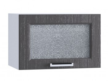 Шкаф верхний горизонтальный со стеклом 500, ШВГС 500 (Клен серый/корпус белый) в Стрелке - strelka.mebel54.com | фото